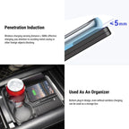 Wireless Phone Charger Center Console Organizer for Tesla Model S/Model X 2017-2021