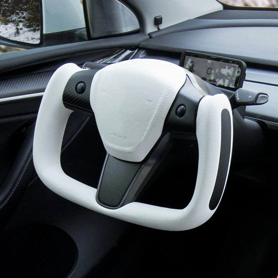 Yoke Carbon Fiber Steering Wheel for Model 3 / Y - Teskay