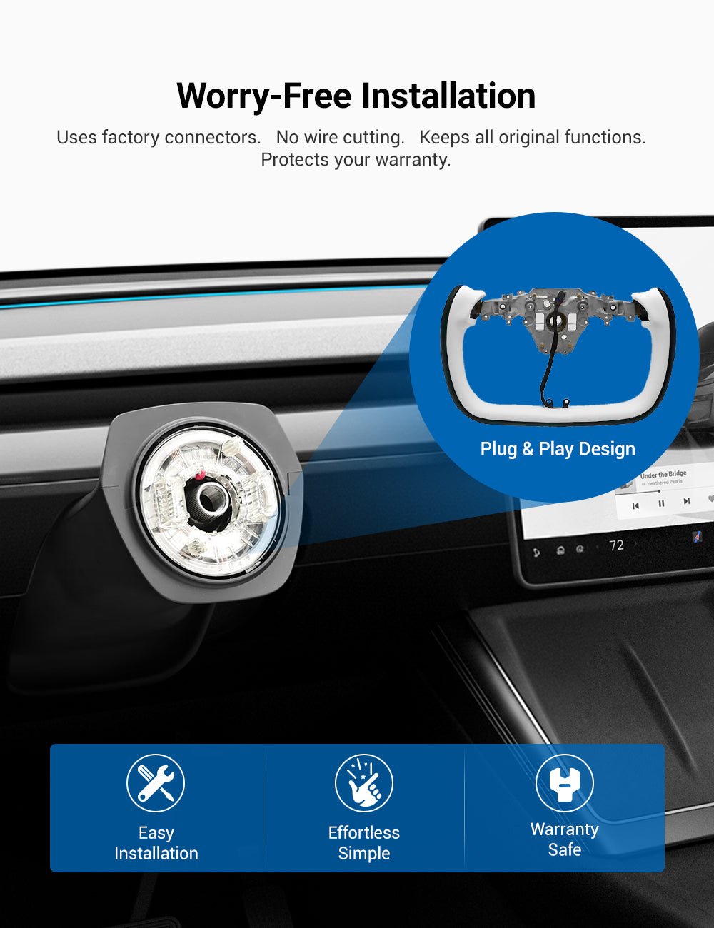 Yoke Steering Wheel for Model 3 Highland / Model Y Juniper - Teskay