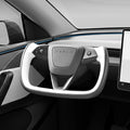 Yoke Steering Wheel for Model 3 Highland / Model Y Juniper White & Black