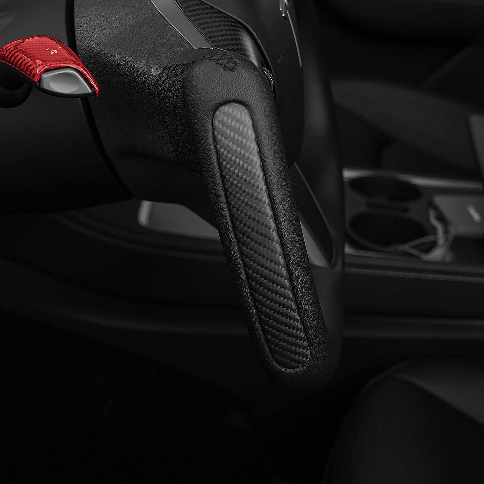 Yoke Carbon Fiber Steering Wheel for Tesla Model 3 / Y - Teskay