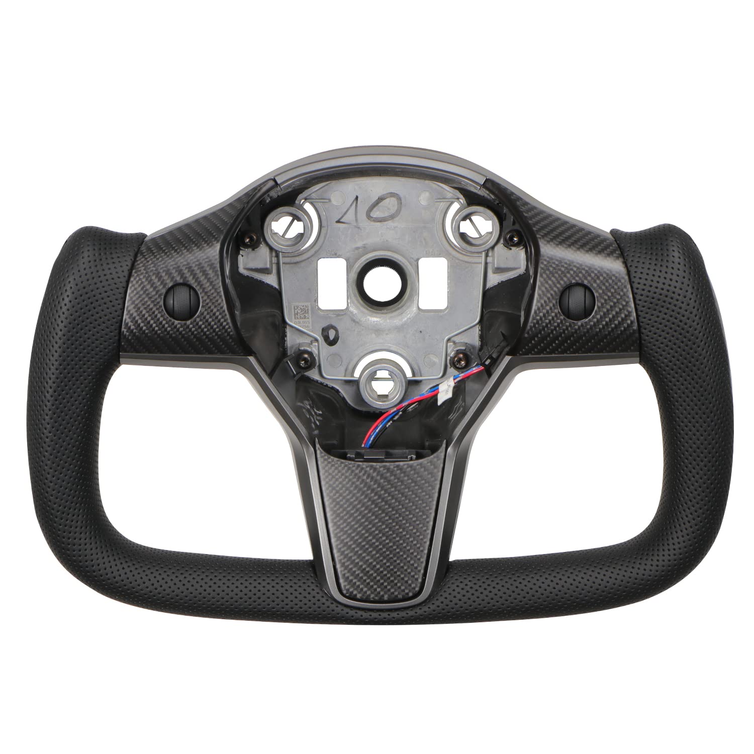 Perforated Leather Yoke Steering Wheel for Tesla Model 3 / Y - Teskay