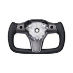 Perforated Leather Yoke Steering Wheel for Tesla Model 3 / Y - Teskay