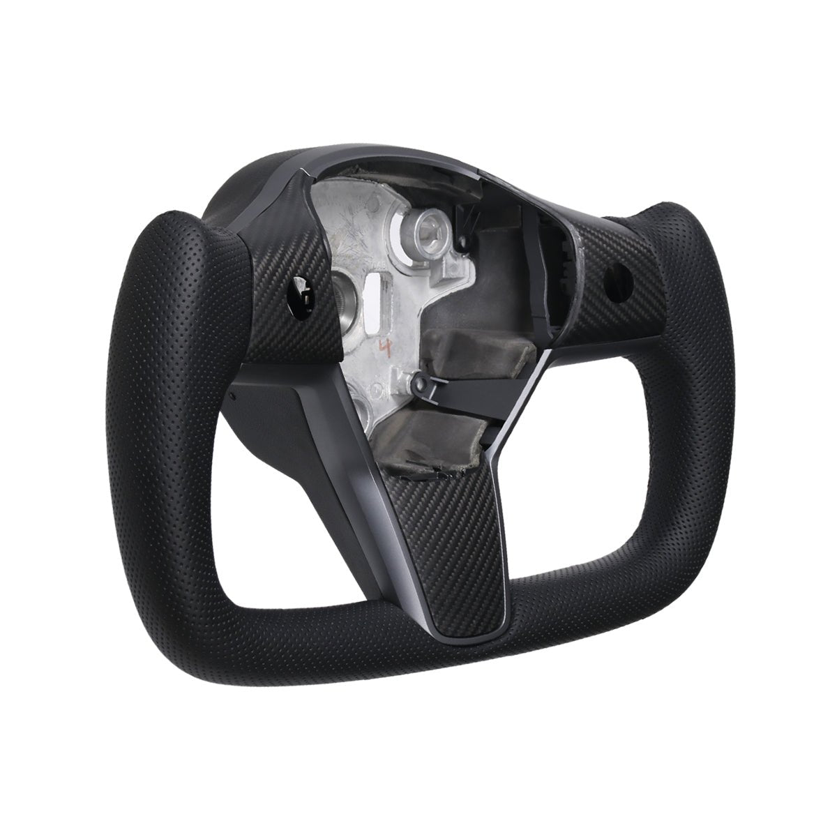 Perforated Leather Yoke Steering Wheel for Tesla Model 3 / Y - Teskay
