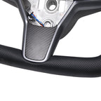 Perforated Leather Yoke Steering Wheel for Tesla Model 3 / Y - Teskay